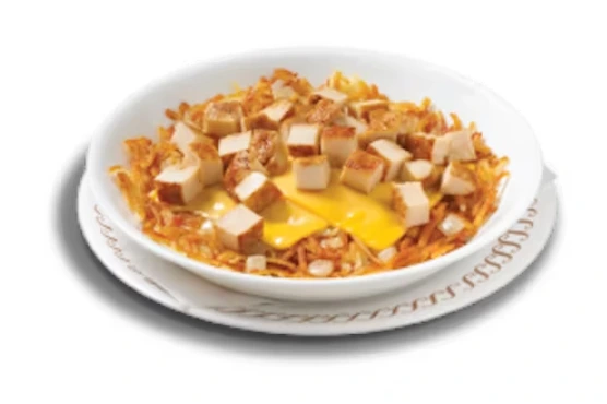 CHICKEN MELT HASHBROWN BOWL