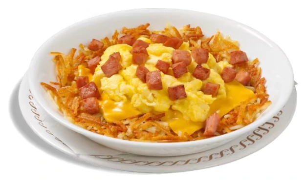 HAM EGG CHEESE HASHBROWN BOWL